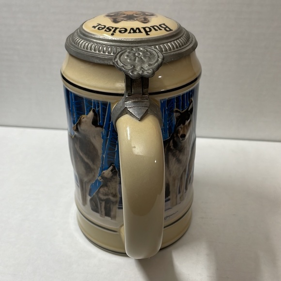 Budweiser Limited Edition Endangered Species Beer Stein - Gray Wolf - Picture 3 of 7